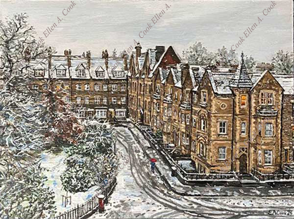 Snow on Wellington Square