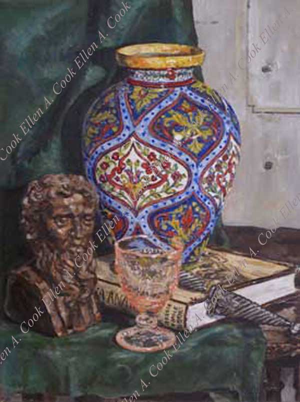 Still Life with Bust of Apostle