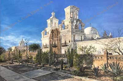 San Xavier Mission from the East